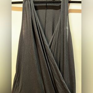ATHLETA - Black Racerback Cotton Mini Dress